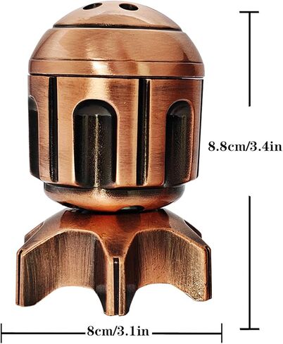 Roulette Dice Spinner for DND Dice Set, 7 Metallic Polyhedral D&D Dice with Gift Case for DND Game, RPG Role Playing Table Game Gifts (Copper) in Saudi Arabia