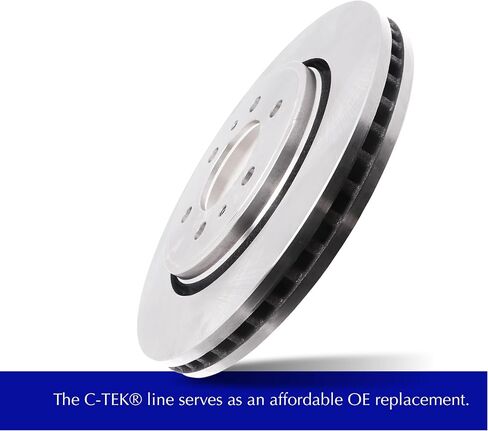 Centric 121.61087 C-Tek Automotive Rear Brake Rotor Fits Select 2005-2014 Ford Mustang in Saudi Arabia