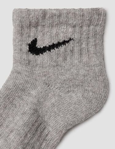 Nike Kids' Little Ankle Socks (6 Pairs), Pink Pow/White/Black, 4/5 in Kuwait