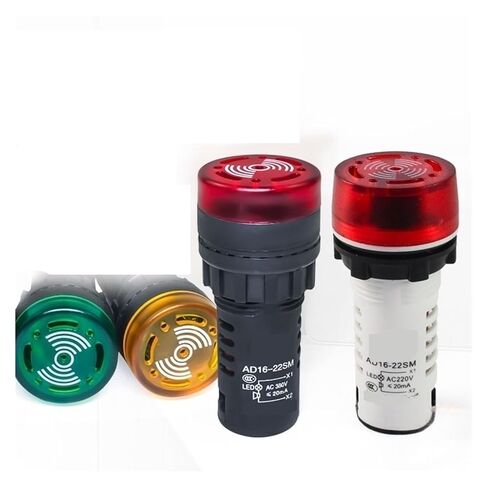 Flash Buzzer AD16-22SM 220V 380V 24V 12V Flash Sound and Light Alarm Indicator(24V) in Saudi Arabia