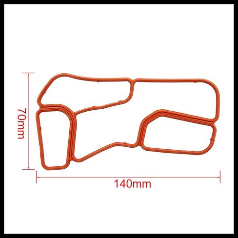 Cooler Housing Gasket Engine Oil Filter Seal for Mercedes-Benz 2721840080 Durable Material in Saudi Arabia