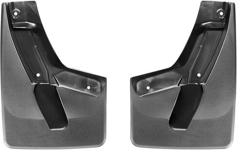 Weathertech Custom No Drill Splash Guard MudFlaps لسيارة كاديلاك إسكاليد ESV، يوكون، تاهو - الزوج الأمامي (110038)، أسود in Saudi Arabia