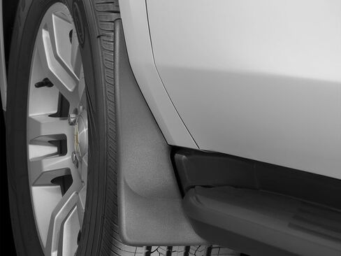 Weathertech Custom No Drill Splash Guard MudFlaps لسيارة كاديلاك إسكاليد ESV، يوكون، تاهو - الزوج الأمامي (110038)، أسود in Saudi Arabia