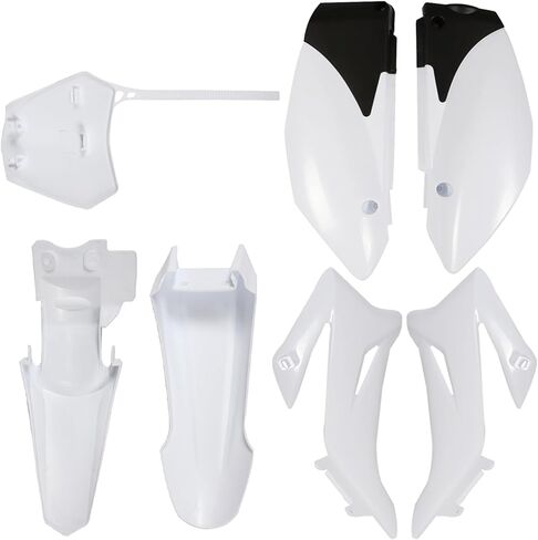 Silscvtt White ABS Plastic Mudguard Kit Replacement for Yamaha TTR110 2008-2015 Pit Bike in Saudi Arabia