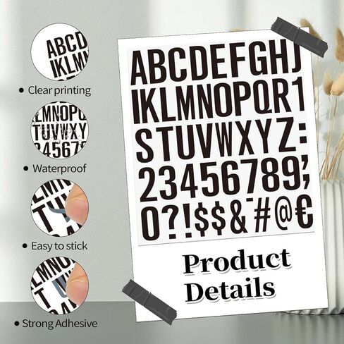 12 Sheets Letter Sticker, 2 Inch Orange Alphabet Stickers,Self Adhesive Scrapbook Letter Sticker,for Scrapbooking Crafts,Mailbox,Window,lockers,Home,Craft,Arts,DIY in Kuwait