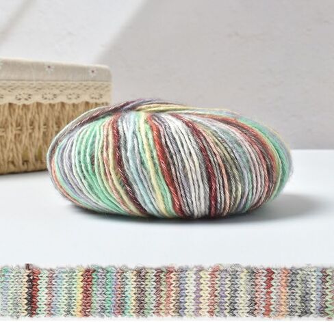 Colorful Soft Knitting Crafts Multicolor Crochet Yarn for DIY-Colour11 in Saudi Arabia