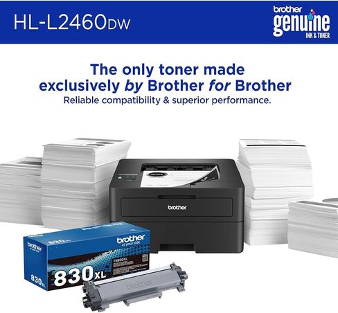 Brother HLL2460DW SOHO Laser Printer Bundle with Deco Gear CPS 26 Month Protection Pack, Tech Smart USA Printer Essentials, Deco Essential 6FT Printer Cable and HDMI Cable in Saudi Arabia