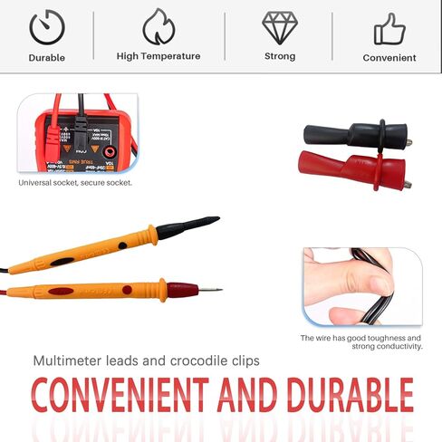 1000V 10A Multimeter Test Leads, Multimeter Leads+2pcs Alligator Clips, Test Probes Leads in Saudi Arabia
