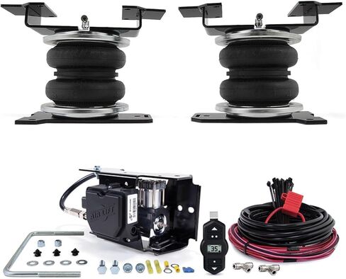 LoadLifter 5000 Air Spring Kit & WirelessOne 2nd Gen Air Compressor System with EZ Mount fits 2019 2026 Silverado Sierra 1500 4WD RWD | Single-Path Control | Includes TrendsAuto Decal in Saudi Arabia
