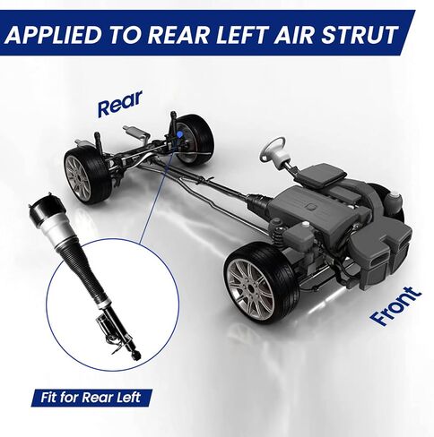 Rear Right Air Strut Replace S-Class W221 05-12 without 4Matic CL-Class C216 06-13 with Air 4Matic 2213205613 in Saudi Arabia