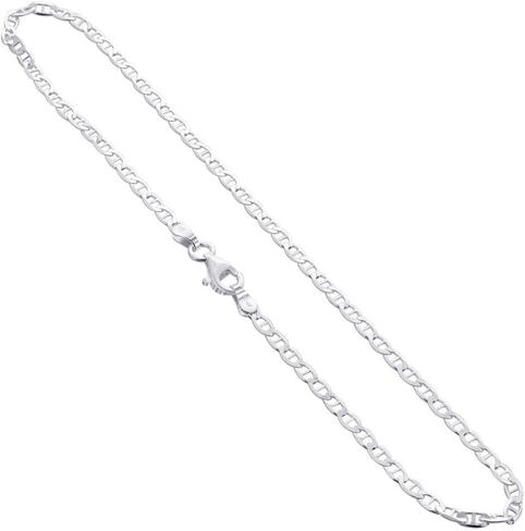 Gem Avenue Sterling Silver 3mm Foot Chain Lobster Clasp Anklet Ankle Bracelets in Saudi Arabia
