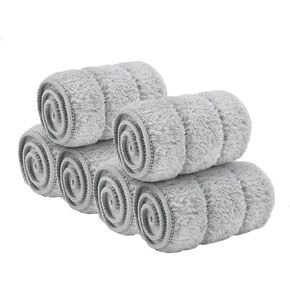 YOUSHANGJIA 18 inch mop Pads Replacement 6 Pack mop Head Replacement Washable Microfiber Pads