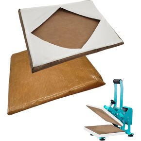 SANSHARE 2 Pcs Reusable Teflon Heat Press Platen Covers 15x15 Inch for Heat Press Machine Platen Wrap - Protector for Sublimation - Heat Resistant, Ink Resistant