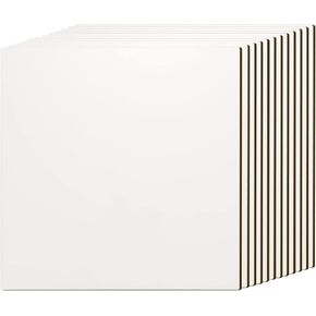 PYD Life 12 Pack Sublimation Hardboard Blanks MDF Wood Sheets Bulk White 12" x 12",1/8" Thick(3 mm) Custom Name Plate for Stanley 40 OZ Tumbler,for Xtool Glowforge 40 W Cutting Machine DIY Projects
