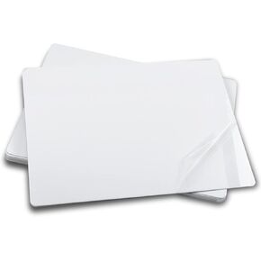 ebamaz Aluminum Alloy Sublimation Blanks 6X8X0.026 inch 10PCS Metal Photo Signs Round Corners Plates (Pearl White) 15X20CM