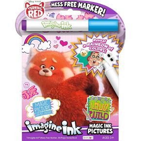Disney Pixar Turning Red 20 Page Imagine Ink Magic Pictures Coloring Book with Mess Free Marker 52848