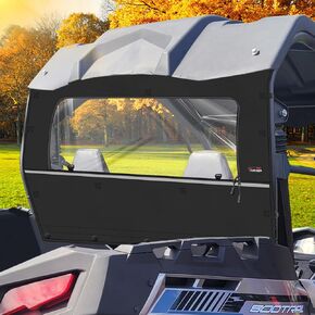StarknightMT Rear Window Waterproof PVC Soft Rear Windshield With Zipper Compatible with 2021 2022 CFMOTO ZForce 800 trail/ZForce 500 trail/ ZForce 1000 18-19 Zforce 800 accessories