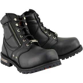 Milwaukee Leather Men's Premium Leather Lace-Up Motorcycle Riding Boots Collection | MBM