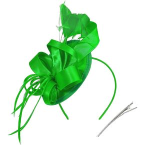 Durio Fascinators for Women Kentucky Derby Hats Mesh Flower Tea Party Hats Wedding Headwear Fascinator Hat with Headband Clip