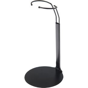 Plymor DSP-5175B Black Adjustable Doll Stand, fits 10, 11, and 12 inch Dolls or Action Figures, Waist is 1.75" - 2.25" Wide, 5" - 6" Around
