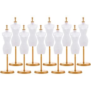 EXCEART 10Pcs Doll Clothes Form Dress Doll Stand Doll Display Holder Action Figure Stand Mannequin Model Stand Accessories for Doll Dresses Dollhouse