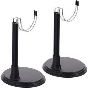 Toyvian 2 Sets Doll Support Stand Portable Doll Bear Toy Display Bracket Frame Desktop Dolls Holding Showing Organizer for Home Shop 25CM