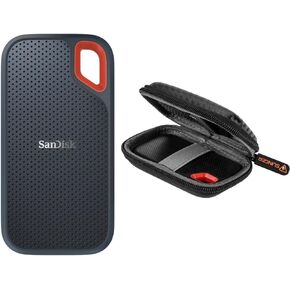 SanDisk Extreme PRO Portable 1TB USB 3.2 Gen 2 Type-C External SSD V2, Bundle with HD-2 Drive Case
