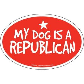 Prismatix Decal Cat and Dog Magnets, My Cat is Democrat