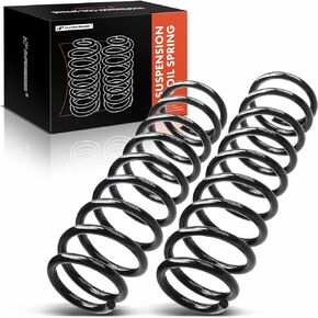 A-Premium 2Pcs Rear Suspension Coil Spring Set Compatible with Mitsubishi Lancer 2002-2007 2.0L 2.4L, Driver and Passenger Side, Replace# MR594980, MR961157