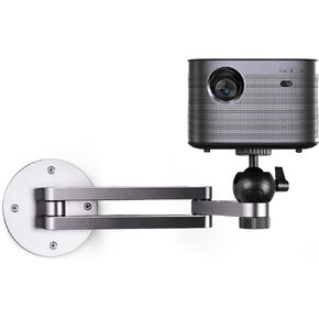 Blanou Foldable Projector Wall Mount Aluminum Alloy Adjustable Projector Stand Wall Mount for Projetctor Universal Porjector Mount Projectors Bracket with 360 Rotating