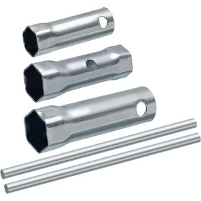 uxcell Ignition Spark Plug Spanner Set Dual-Ended Wrench Socket (16mm, 21mm, 17/19mm)