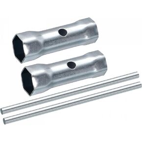 uxcell 17-19mm Ignition Spark Plug Spanner Dual-Ended Wrench Hex Socket 2 Pcs