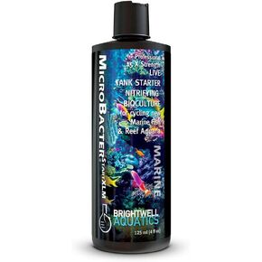 Brightwell Aquatics MicroBacter Start XLM - Concentrated Freshwater Nitrifying Bacteria - Quick Start Fish Tank Starter, Lift Microbe Levels & Water Filtering - Aquarium Water Treatments, 4.22 fl oz