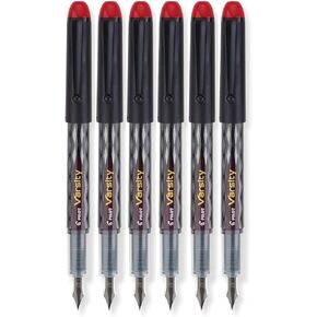 Pilot Varsity Disposable Fountain Pens, Red Ink, 6-PACK (90065)