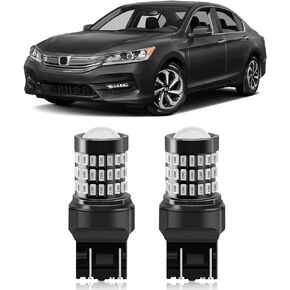 MEALAM Brilliant Red T20 7443 7444 7440 LED Bulbs with Projector Brake Tail Lights Compatible with Honda Accord 2003-2005 & 2008-2017 Brake Light and 2003-2005 & 2008-2012 Tail Light, Pack of 2