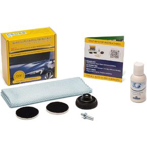 Glass Polish 21003 DIY Windshield Polishing Kit for Electric Drills - Restore Clarity to Windshields and Auto Glass Surfaces