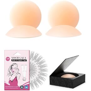 أغطية حلمات VOCH GALA زوجان (الحجم: كبير) وشريط مزدوج الجوانب للملابس (100 شريط) in Kuwait