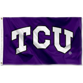 College Flags & Banners Co. TCU Horned Frogs Large TCU Logo 3x5 College Flag
