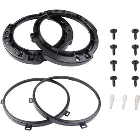 7 Inch Headlight Mount Bracket Retaining Bracket Ring kit Compatible with Jeep Wrangler JK 2007-2017 Front Left and Right Pair Black