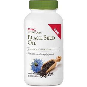 GNC SuperFoods Black Seed Oil, 90 Softgel Capsules
