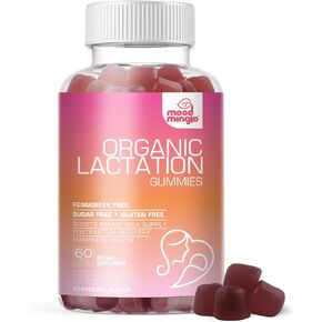 علكة Mood Mingle العضوية للرضاعة الطبيعية ودعم ما بعد الولادة - مع نبات الشوك المبارك، وبذور الشمر، وشوك الحليب، والمورينجا، وليسيثين عباد الشمس، وفيتامين D3 $ B12 - زيادة إنتاج الحليب من إنتاج الحليب in Kuwait