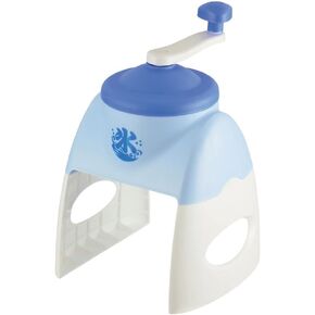 JapanBargain 1920, Japanese Slushy Machine Snow Cone Maker Shaved Ice Machine Hand Crank Non-Electric Made in Japan, Blue
