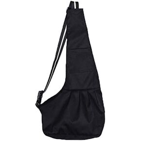 Pet Dog Puppy Cat Carrier Bag Oxford Cloth Sling Dog Doggy Cat Carrier Single Shoulder Bag-Small,Black