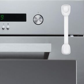 Moonybaby Oven Lock Child Safety, Also Works for Fridge, Toilet, Cabinets, Drawers and More, 6 Pack, White in Kuwait