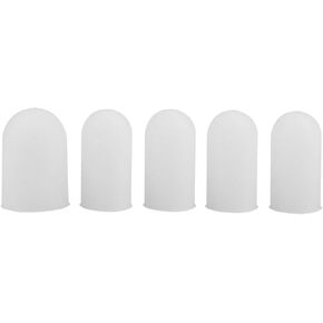 5pcs Silicone Finger Protectors Thumbs Cot Cap Finger Tip Cover Fingertip Protection Gloves for Home Kitchen Cooking Baking Barbecue Outdoor