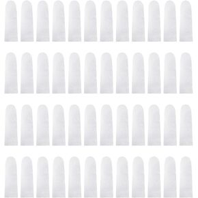 200 Pcs Small Cloth Finger Cots Cotton Finger Sleeves Guards Fingertip Protective Cover Thumb Protector Finger Tips Breathable Fabric Finger Protectors