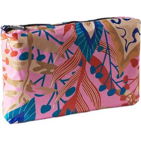 L'OLGA COLLECTION Mid Pouch|Lightweight Reusable Makeup Pouch, Toiletries |Splash-proof Cosmetic Bag, Packable & Travel Waterproof Beach Swimsuit Bathing Suit Bikini Zipper Pouch Gift for her
