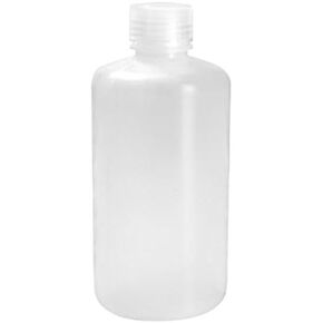 PSC 486214 زجاجة ذات فم ضيق من مادة البولي بروبيلين مع غطاء SCREWCAP، 32 أونصة (1 لتر)، بوصة مكعبة، درجة C، بولي بروبيلين in Kuwait