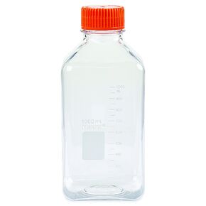 Corning® #431533, 1000mL Square PET Storage Bottle with 45mm Cap (Single)