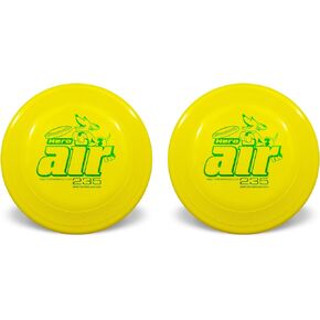 Hero Air 235 Dog Frisbee, Outdoor Dog Toy and Pet Frisbee, Lightweight Dog Flying Disc Pack of 2 (Pink)